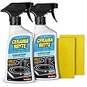 Cerama Bryte Daily Spray Cooktop and Stove Top Cleaner for Glass & Pads Combo Kit - Ceramic Surfaces, 16 Fluid Ounces, 4 Piece Set