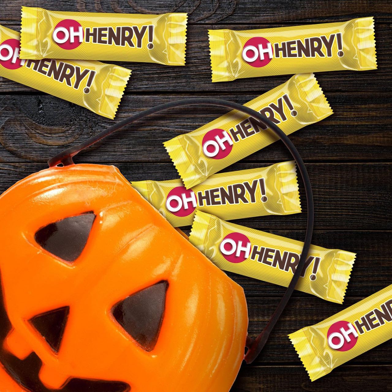 Hershey Canada Inc. OH HENRY! Halloween Chocolatey Candy Bars, 24ct, 375g/13 oz. Bag