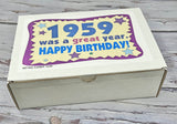 RETRO CANDY YUM ~ 1959 67th Birthday Gift Ideas Nostalgic Candy Assortment from Childhood for 67 Year Old Man or Woman Born 1959 Jr