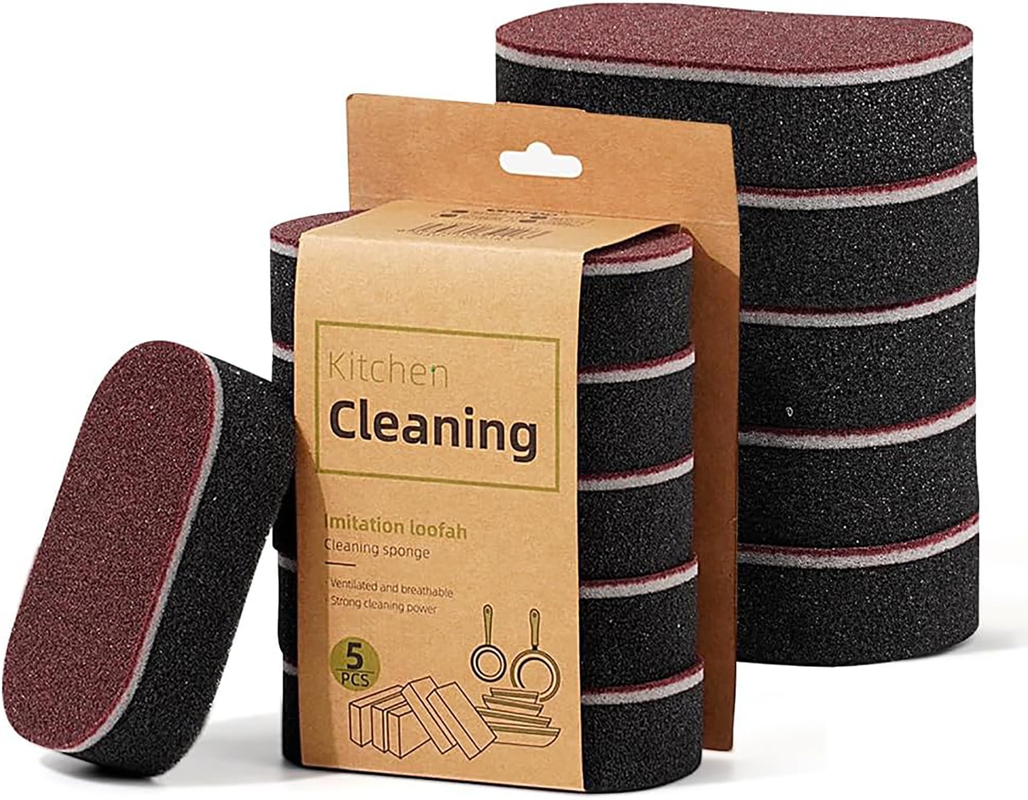 Multi-Functional Eraser,2026 New Cleaning Sponges Eraser,Shower & Tub Scrubber Sponge for Kitchen, Bathroom, Sink, Floor & Home Cleaning. (10 Pcs)
