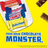 Butterfinger, CRUNCH, Baby Ruth, 100 Grand Fun Size, Assorted Candy Bars, Great for Sharing, Bulk 80 Count Pack, 32.1 oz