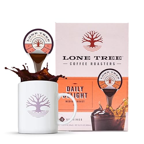 Lone Tree Single-Serve Coffee Pods - Premium 100% Arabica Liquid Concentrate - Daily Delight Medium Roast - 12 Pods - Ready Hot or Iced