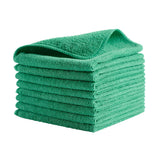 Rubbermaid Commercial Products HYGEN r-40 Recycled Microfiber Cloths, 12"" X 12"" Green, 24-Pack, Durable, Lint-Free, Wet-Dry Cleaning for Home