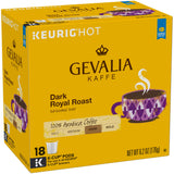 GEVALIA Dark Royal Roast Coffee, K-CUP Pods, 6.2 oz, 18 Count