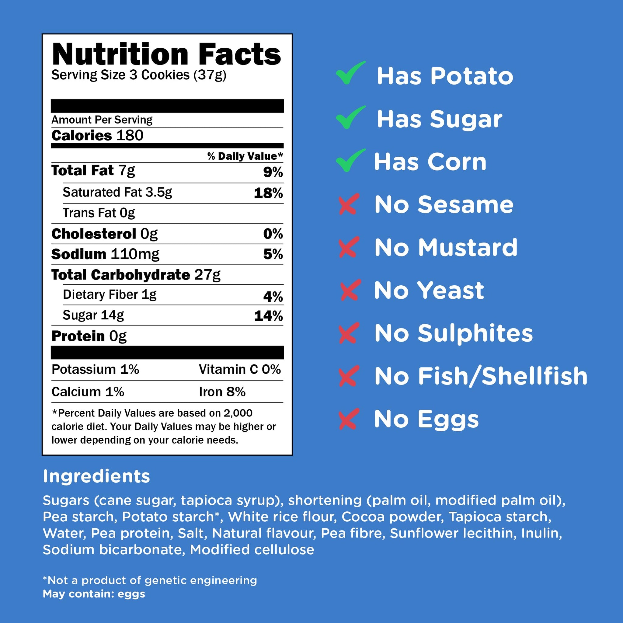 Kinnikinnick Gluten Free KinniTOOS Chocolate Sandwich Cream Cookies, 8 oz Box, Allergy Friendly, Vegan, Kosher