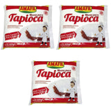 Amafil Tapioca Flour 500g (17.6oz) Massa Para Tapioca (One Pack) Pack of 3