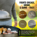 Citrusafe Exterior Grill Cleaner for Outdoor Grill (16 OZ) - Streak Free Clean for Stainless Steel - Safe to use on all Exterior Grills Such as Gas