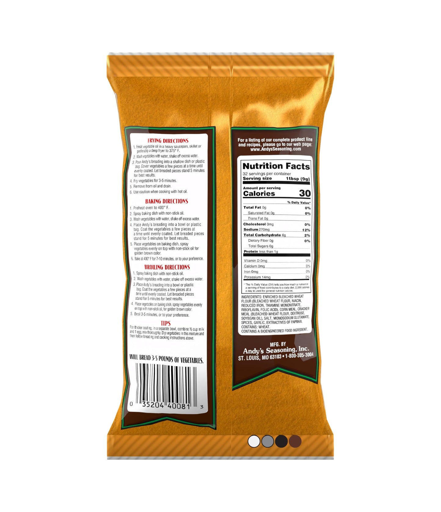 Andy's Vegetable Breading 10 oz