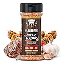 Steak & Chop Rub Seasoning Mix by Flavor God - Premium All Natural & Healthy Spice Blend for Beef, Pork & Vegetables - Kosher, Zero Carbs