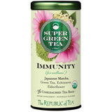 The Republic of Tea - Organic Immunity SuperGreen Green Tea, 36 Tea Bags, Wellness Support, Gluten Free