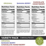 Witzi's Grain Free Granola, Variety Pack, 2oz (Pack of 5), Original, Banana Berry, Chocolate Honeyberry, Lemon Raspberry, Pumpkin Spice, Made