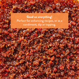 DeLallo Spicy and Sweet Chili Crisp, Made with Calabrian Chili Peppers, Sichuan Peppers, and Porcini Mushrooms, Made in Italy, Non-GMO, Kosher, Vegan