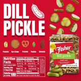 Fisher Dill Pickle Trail Mix, 25 oz (Pack of 1), Resealable Jar, Peanuts, Rye Crisps, Pretzels, Pepitas & Almonds, 6 g Protein Snacks, No Artificial