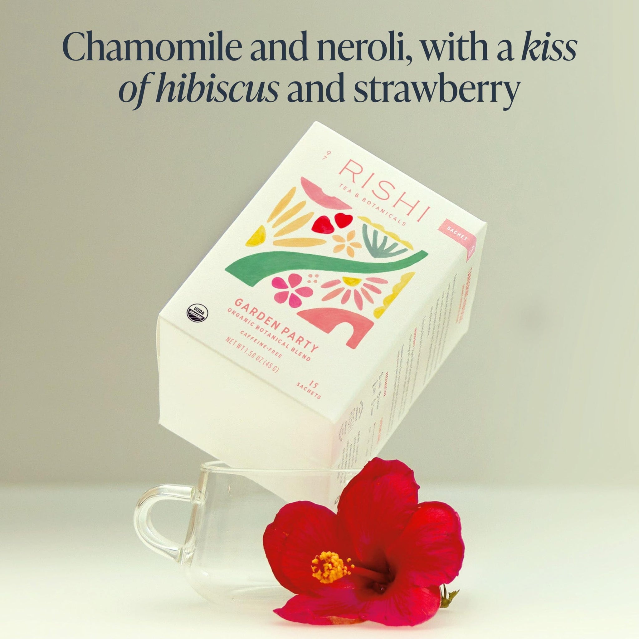 Rishi Organic Garden Party Tea, 15 CT