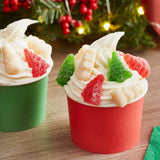 Christmas Shaped Candy - Festive Bells, Santa, Snowmen, and Trees - Jelly Christmas Gummies - Cherry, Lime, and Butterscotch Flavored Holiday Jellies