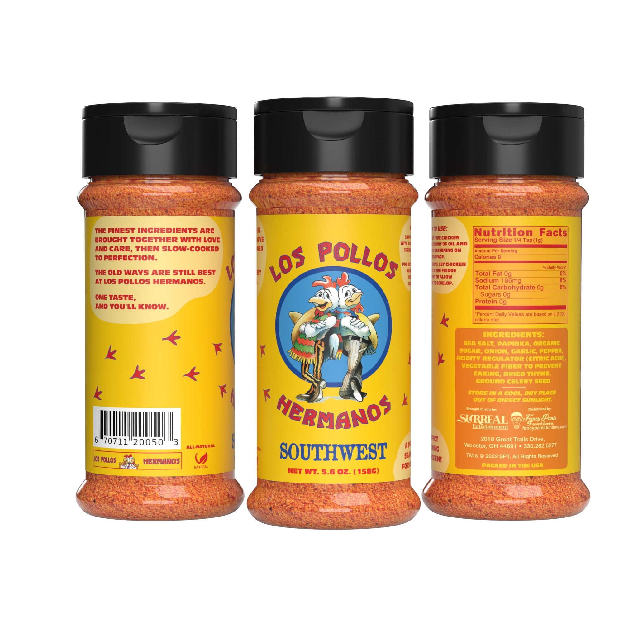 Los Pollos Hermanos Southwest Chicken Seasoning | Los Pollos Hermanos Gift | Best Chicken Dry Rub Southwest | Kosher, Gluten Free & Non-GMO | 5.6 oz |