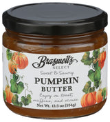 Braswell’s Gourmet Pumpkin Butter - Small-Batch, Renowned Specialty, Made in USA, Since 1946 (12.5oz)