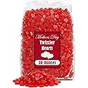 Mother's Day Candy Heart Twizzles, 30 oz. Bulk, Red Heart Cherry Flavored Jellies, Heart-Shaped Chewy Licorice Candy Bag, Gummy Candy Bulk, Mother's