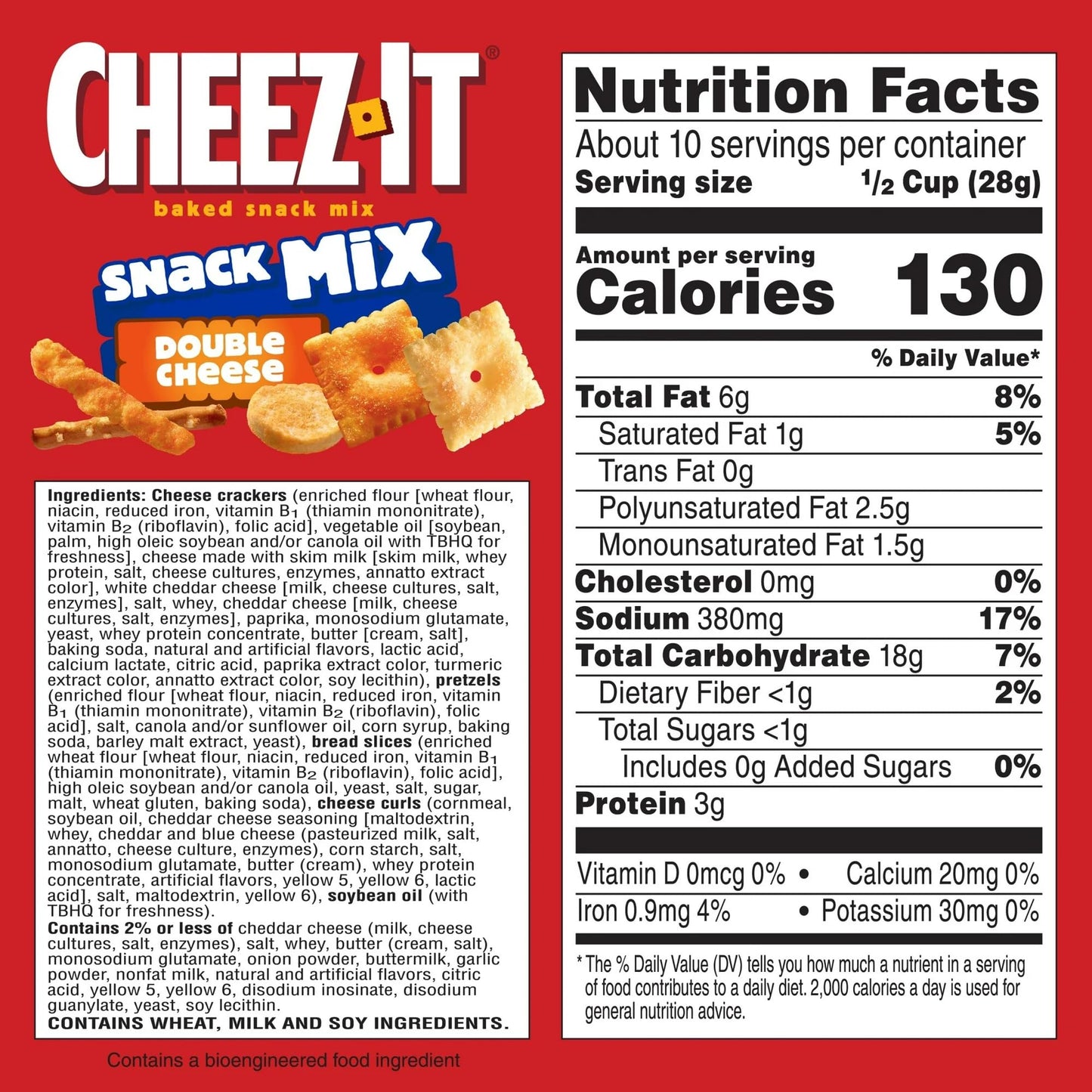 Salutem Vita - Cheez-It Snack Mix Collection - Classic, Double & Bold Flavors, 12.4 oz each - Pack of 6 (2 flavors of each), 12.4 oz each - Pack of 6