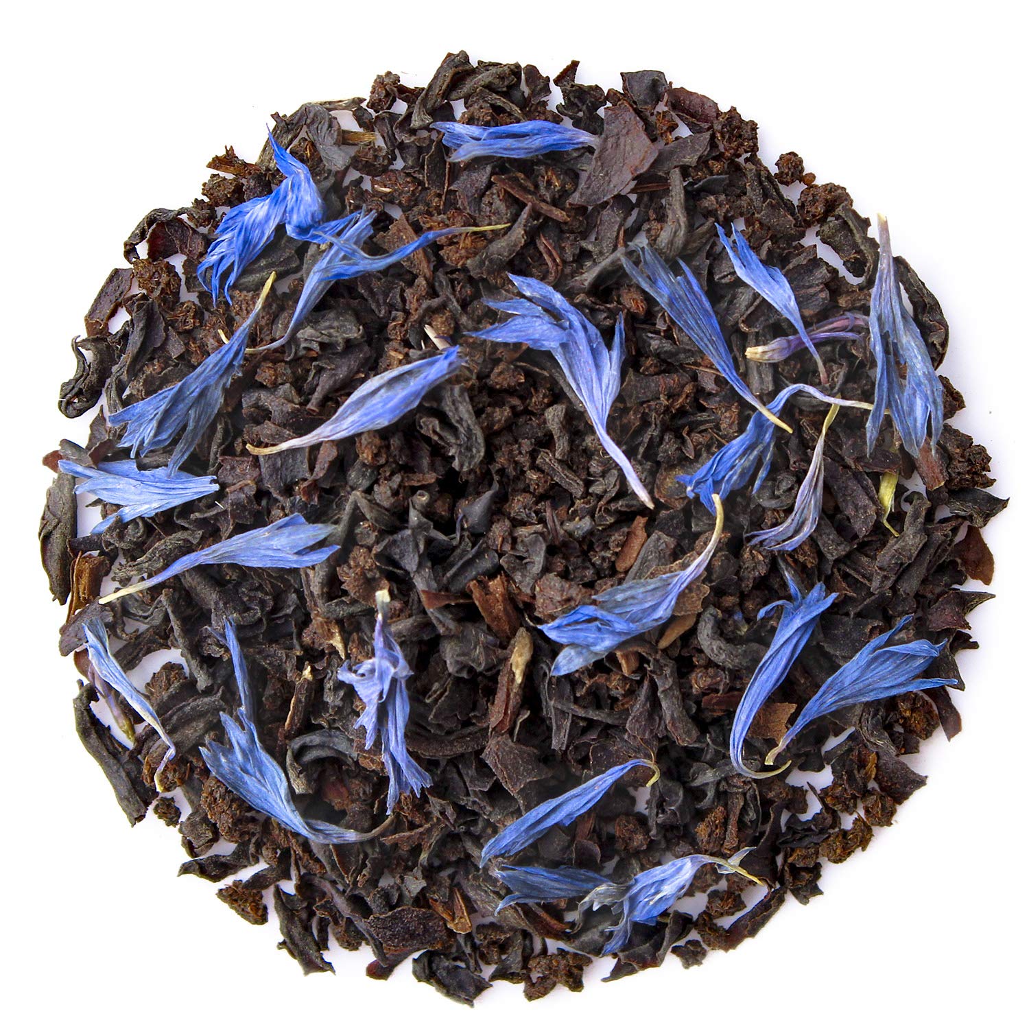 Teabloom Kosher Certified Earl Grey Loose Leaf Tea, Classic Assam Tea With Blue Cornflower Petals, 3.88 Ounce Canister Makes 35-50 Cups
