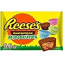 REESE'S Miniatures Milk Chocolate Peanut Butter Cups, Easter Candy Bag, 9.6 oz