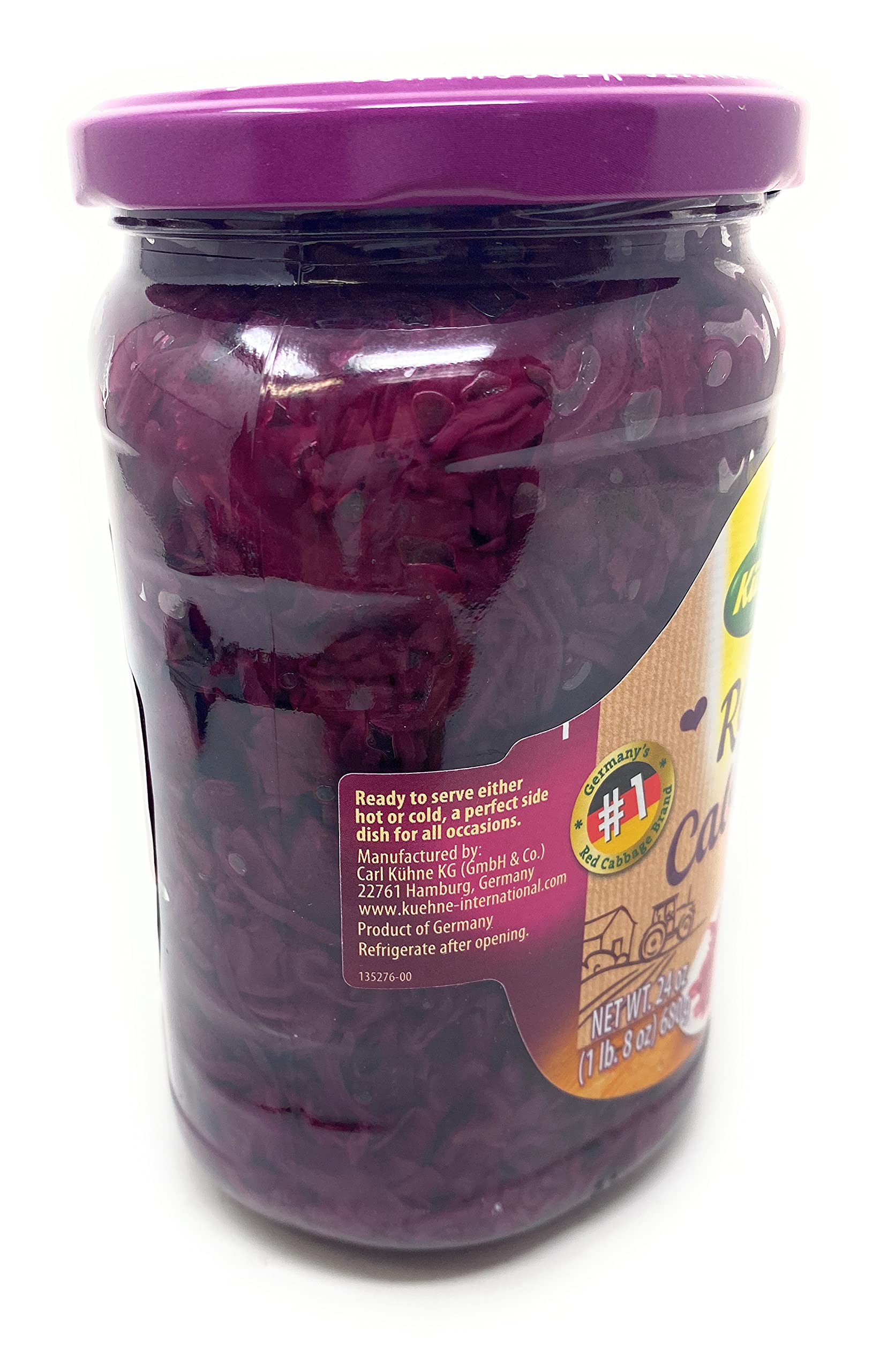 Kuhne, Red Cabbage 24oz, Product of Germany