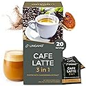 Lingano Ganoderma Cafe Latte 3 in 1 Instant Reishi Mushroom Coffee - 20 Sachets