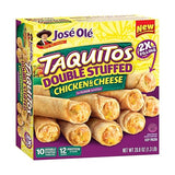 Jose Ole Chicken & Cheese Double Stuffed Taquitos, 20.08 Ounce, Frozen