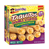 Jose Ole Chicken & Cheese Double Stuffed Taquitos, 20.08 Ounce, Frozen