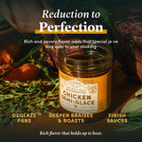 FOND Regenerative Chicken Demi Glace - Pasture-Raised Chicken Bone Broth Reduction - French Demi Glace Concentrate for Pan Sauce & Gravy