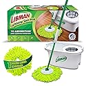 Libman Lightning Spin Mop System Plus 1 Refill Head | Mop and Bucket with Wringer Set | Floor Mop | Spin Mop | Libman Mop | Mops for Floor Cleaning |