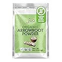 Jiva Organics Organic Arrowroot Flour (Powder) 8 Ounce Bag - Raw, Non-GMO, Gluten Free