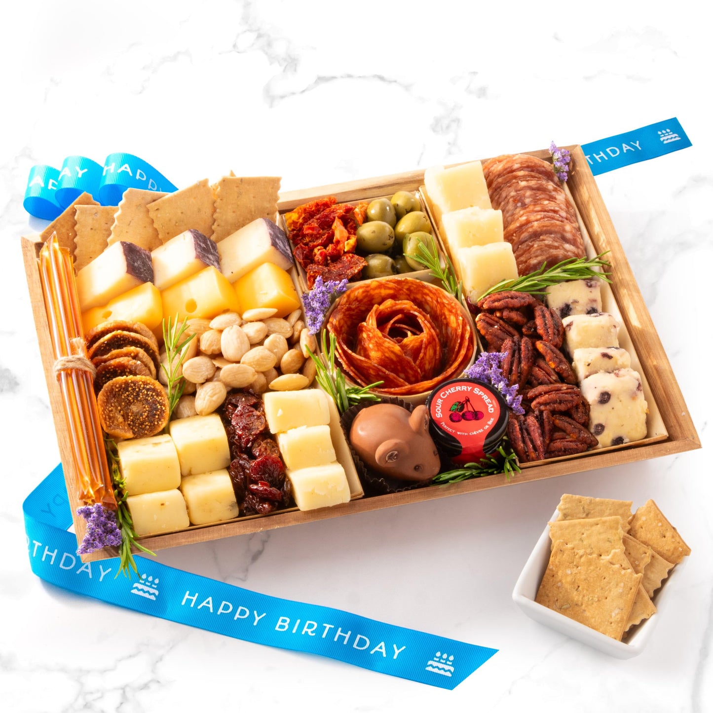 Nibble Charcuterie Birthday Deluxe Board for 4-5, Ready to Serve Charcuterie Board