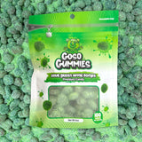 Goso Gummies Sour Green Apple Gusher Bombs, 6 oz Resealable Bag, Chewy Gummy Candy with Juicy Center, Sweet and Sour Green Apple Flavor