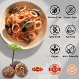 Ginoffy Konjac Noodles Gluten Free Noodles Two Types 62.4 OZ(Pack of 8)| 4 Fettuccine & 4 Angel Hair Shirataki Noodles Organic Low Calorie Spaghetti