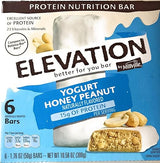 Elevation by Millville Yogurt honey peanutBars 10.58oz(1.76oz x 6bars), pack of 1