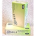 100 Pcs Noble Products Disposable Vinyl Gloves Latex Free Powder Free Clear Gloves for Cleaning Cooking Beauty Dishwashing Transparent (Medium)