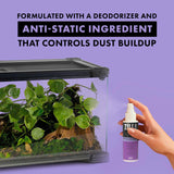 Zilla Terrarium Cleaner, For Glass, Acrylic, Hard Surfaces and More, Anti-Static Dust Control