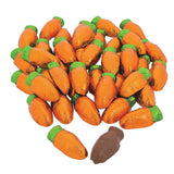 12-Count Easter Milk Chocolate Carrots Mesh Bags, Double Crisp Parsnip Pete's Bunny Treats, Individually Wrapped Foils, Kosher Certified Dairy, 3.35