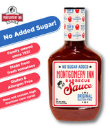 Montgomery Inn No Sugar Added Barbecue Sauce (18oz) - 6 Pack | NEW! No Sugar Added