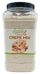 Crepe Mix, Easy Crepe Batter Mix for Sweet & Savory Crepes, Breakfast & Dessert Mix, by Dasher’s Spice & Beans, Bulk 5 lb Container
