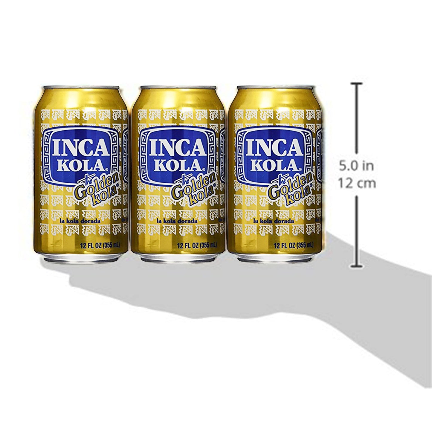 Inca Kola Golden Carbonated la kola dorada - 12 oz cans - 12pk