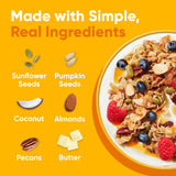 NuTrail Nut Granola Cereal, Honey Nut, No Sugar Added, Keto, Low Carb, Gluten Free, Grain Free, Healthy Breakfast 8 oz. 1 Count