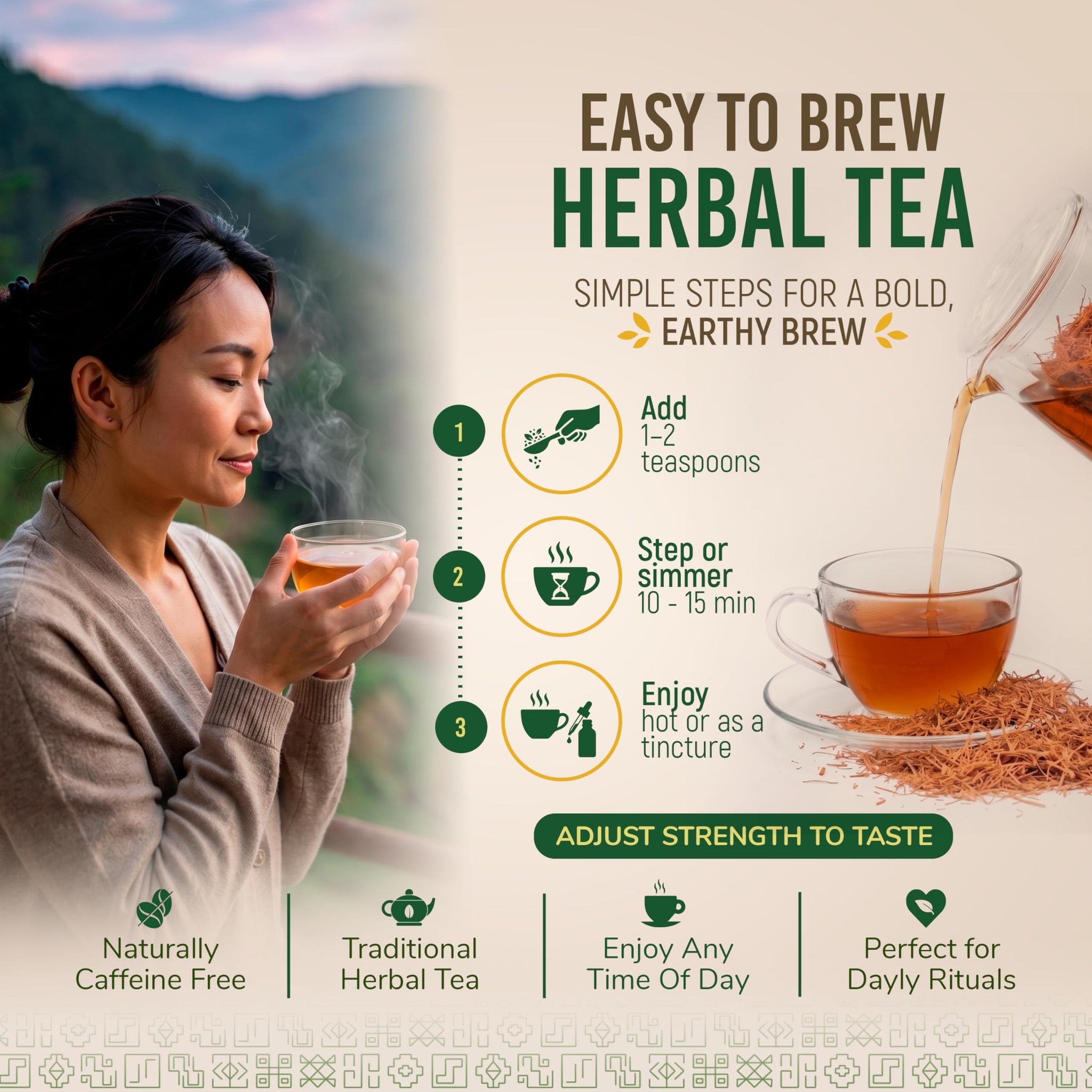 Inca Master Uña de Gato Tea (Uncaria tomentosa) - Premium Cat’s Claw Inner Bark, Cut & Sifted Loose Herbal Tea, Wild Harvested from Peru Amazon