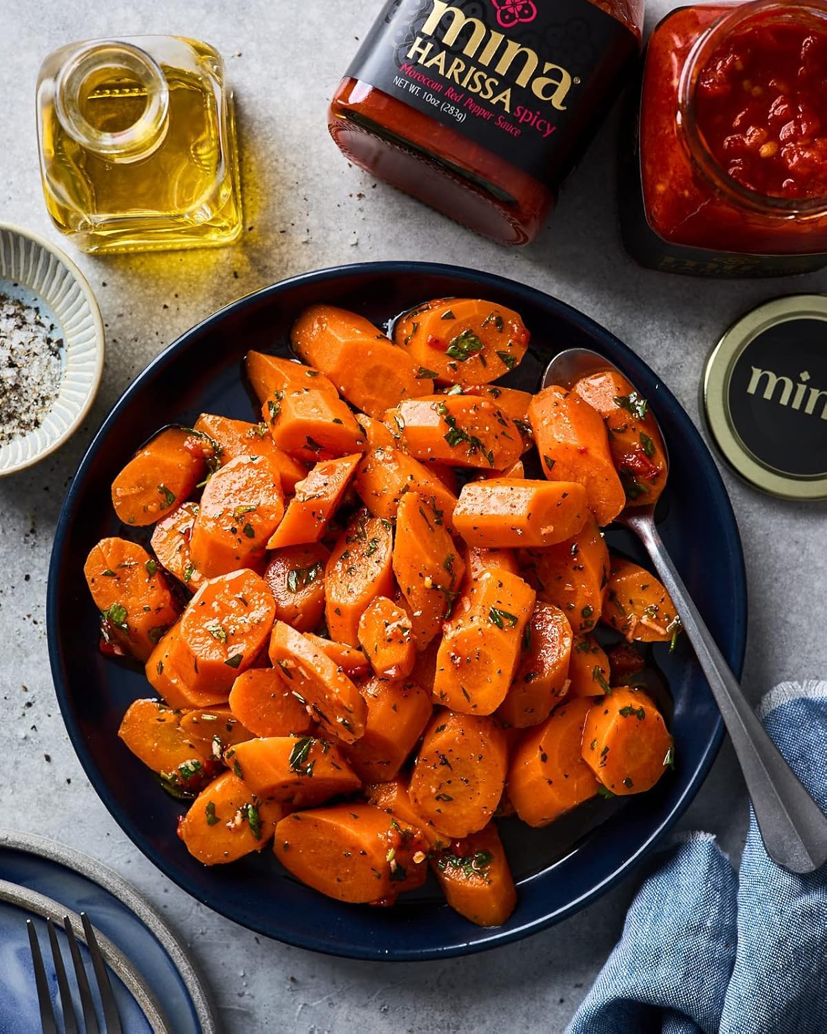 Mina Spicy Harissa Sauce, 10 OZ