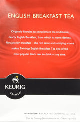 Twinings English Breakfast Tea Keurig K-Cups, 18 Count
