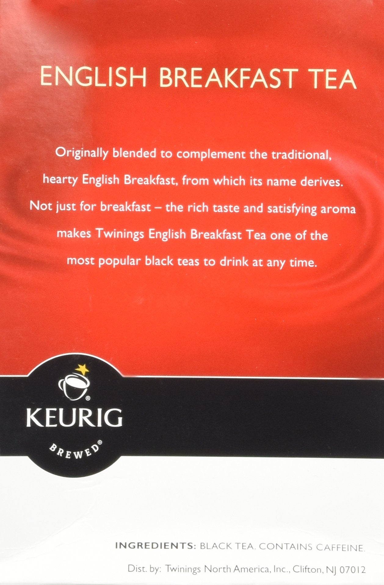 Twinings English Breakfast Tea Keurig K-Cups, 18 Count