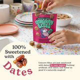 Unicorn Bites Mini Soft Baked Cookies (Vanilla Cinnamon 3-Pack) - Healthy Low Sugar Snacks for Kids, Naturally Sweetened with Dates - Moist, Dense