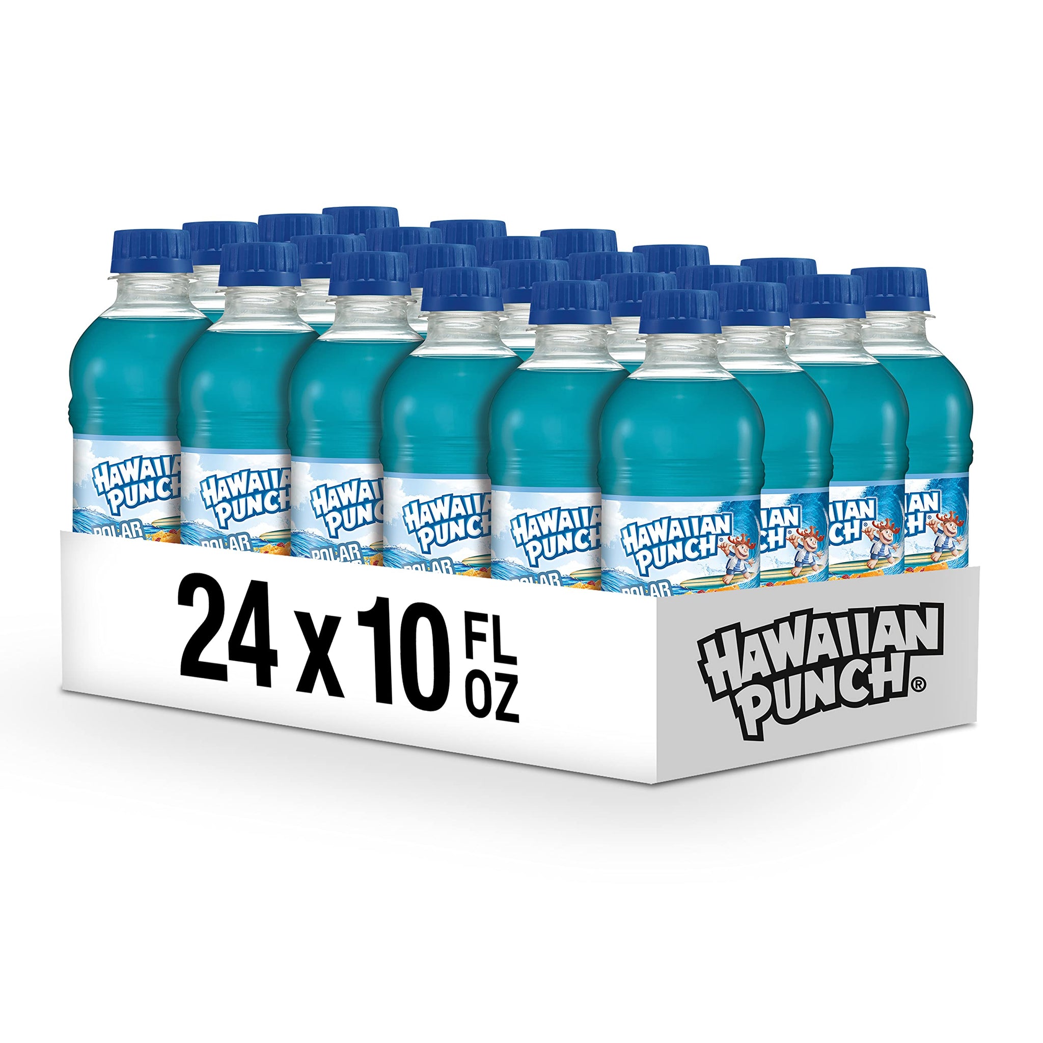 Hawaiian Punch Polar Blast Fruit Juice Drink, 10 Fl Oz Bottles, 24 Count (4 Packs Of 6), Ready-to-drink, On-the-go, Caffeine-free, Carbonation-free