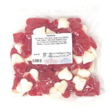 Yankee Traders Sanded Red & White Gummi Valentine Hearts - 2 LB